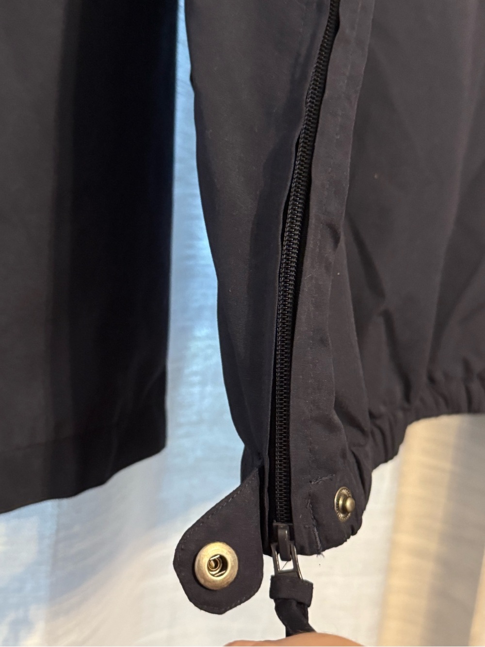 Maxwell House Quarter Zip Navy Blue Wind Breaker Jacket w/ Pockets Sz M EUC - Picture 4 of 6